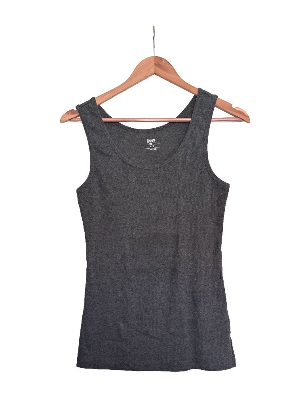 Everlast Basic Gray Ribbed Tank Size Large